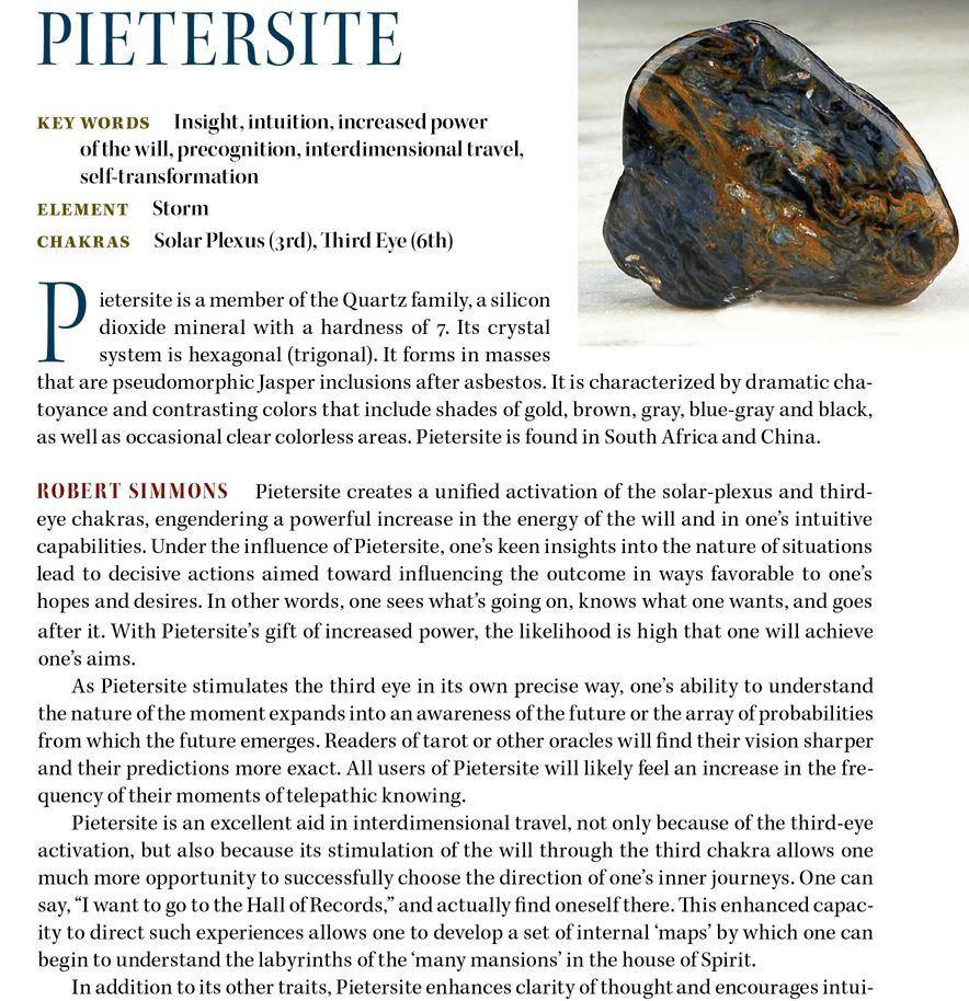 Pietersite Properties
