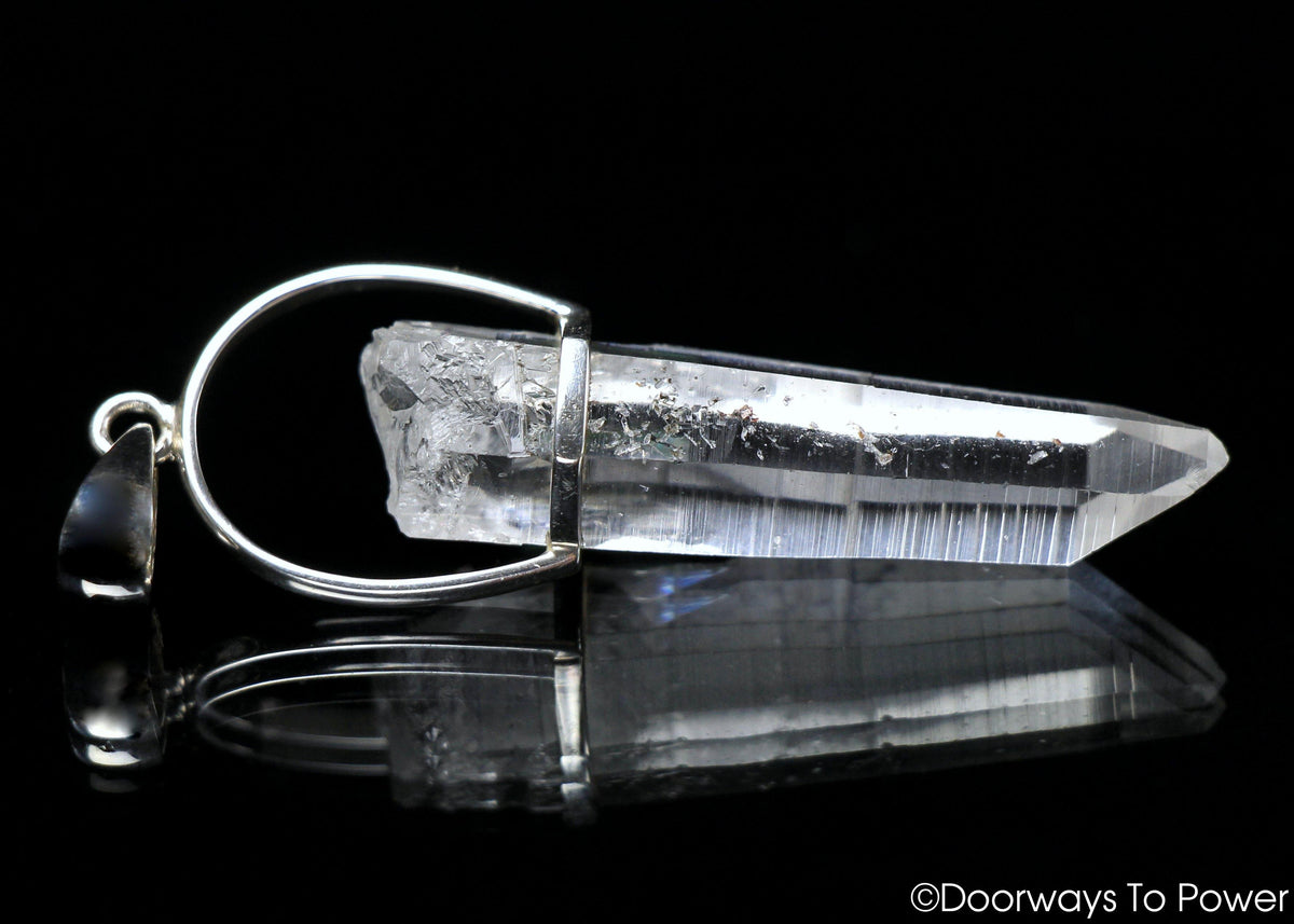 Colombian Lemurian Seed Pleiadian Starbrary Crystal Pendant