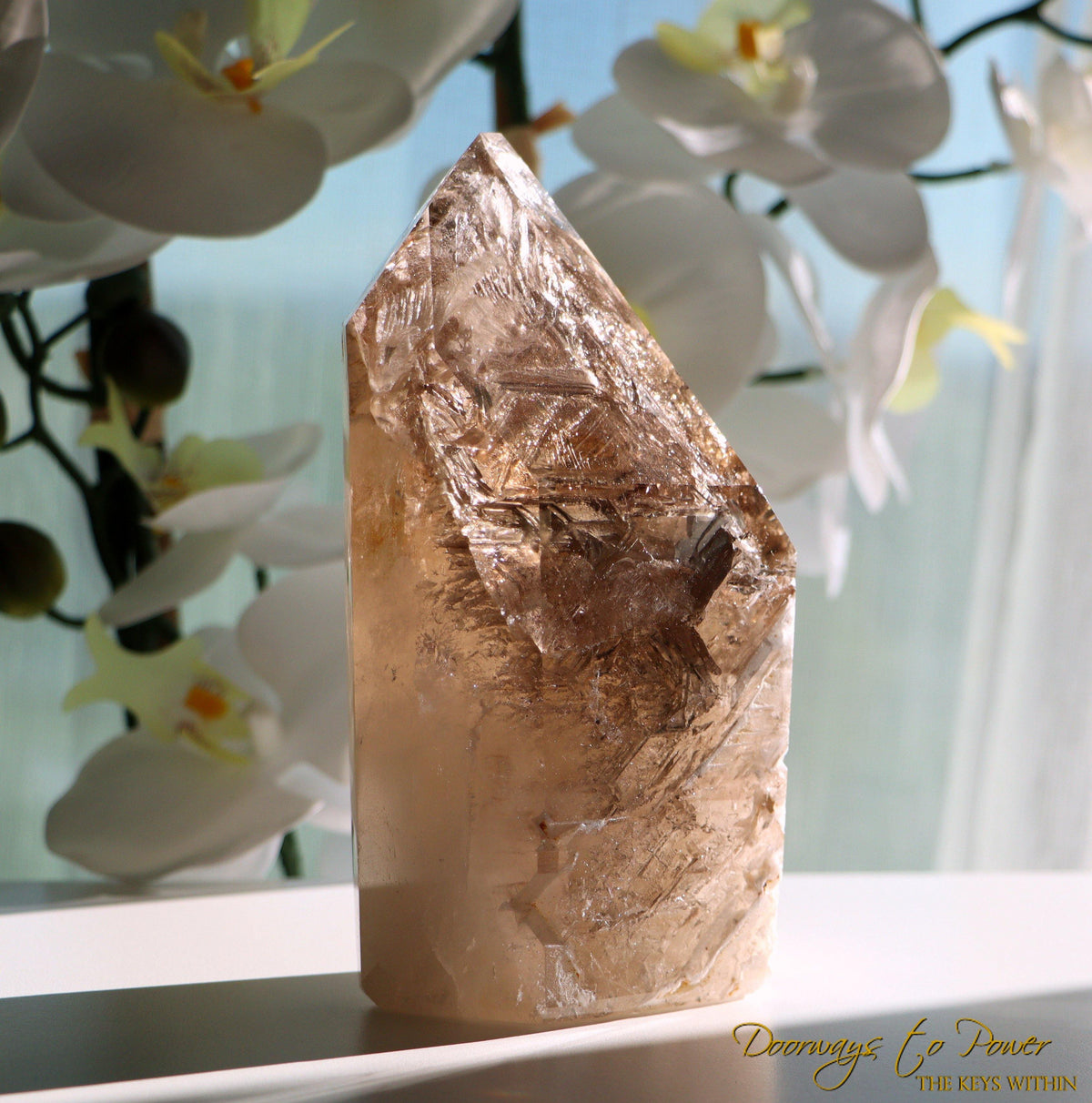 smoky citrine alligator quartz elestial smoky quartz