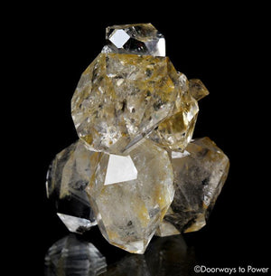 Herkimer Diamond DT Record Keeper Twin Crystal Cluster