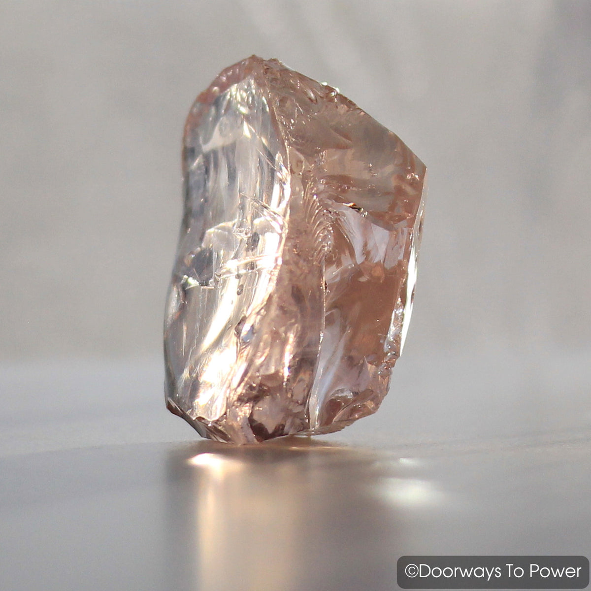 HGW Pink Monatomic Andara Crystal 'Cosmic Heart'