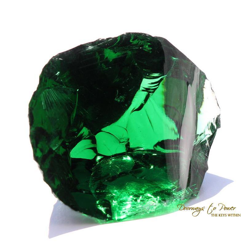 Thoth the Atlantean Emerald Green Andara Crystal 