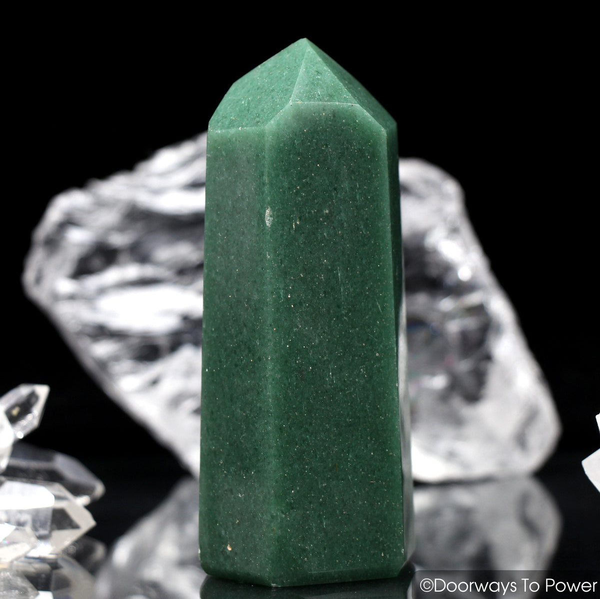 John of God Green Aventurine Master Dow Crystal