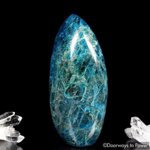 Blue Apatite Crystal Altar Stone 