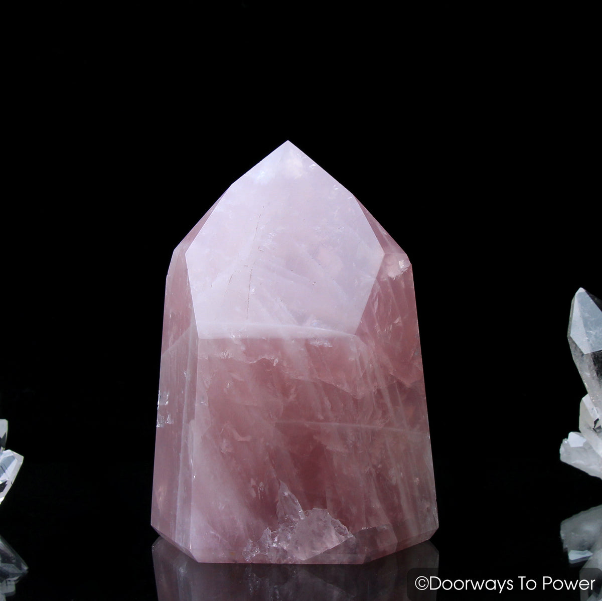 John of God Crystal Rose Quartz Temple Heart Master Dow Casa Crystal Point