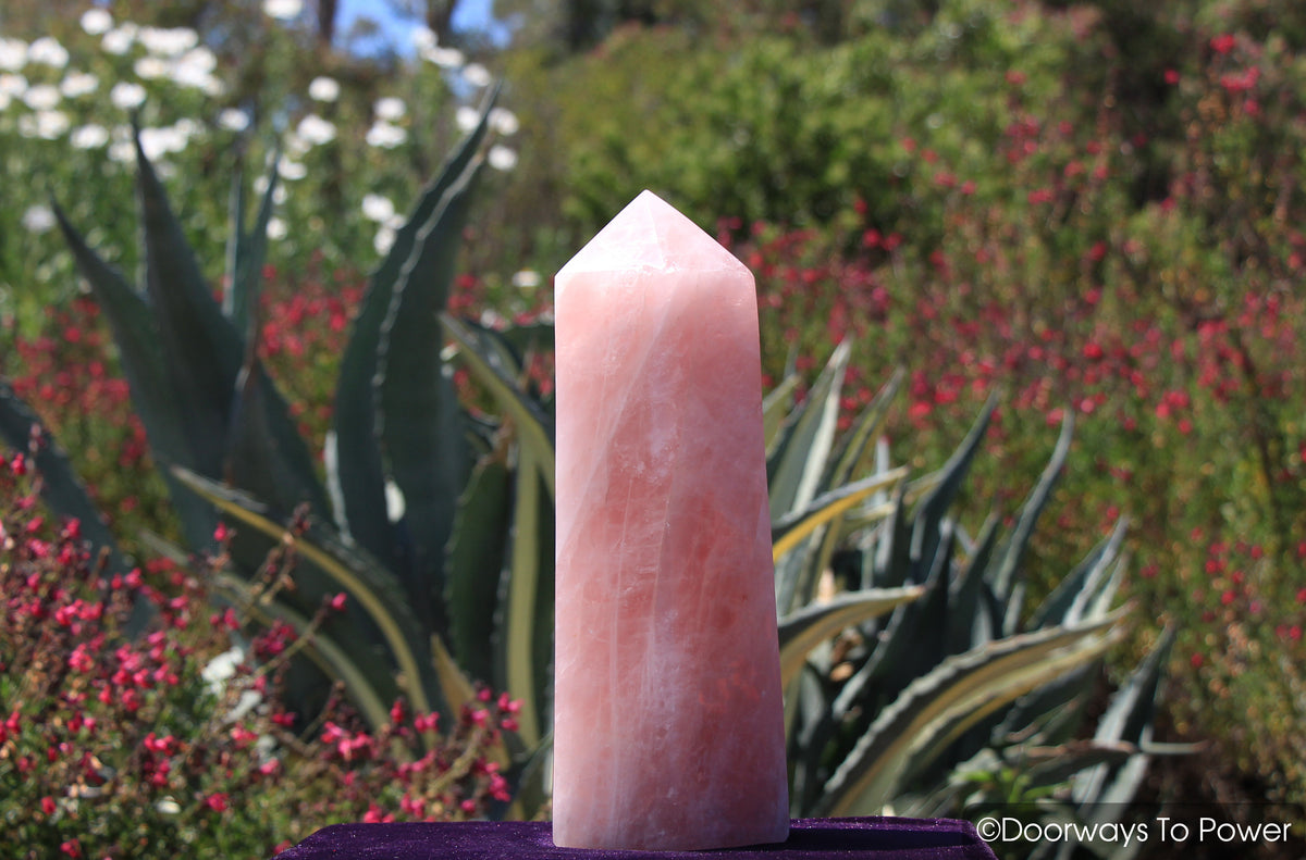 John of God Rose Quartz Generator Crystal "Manifest Spirit' 16 lbs