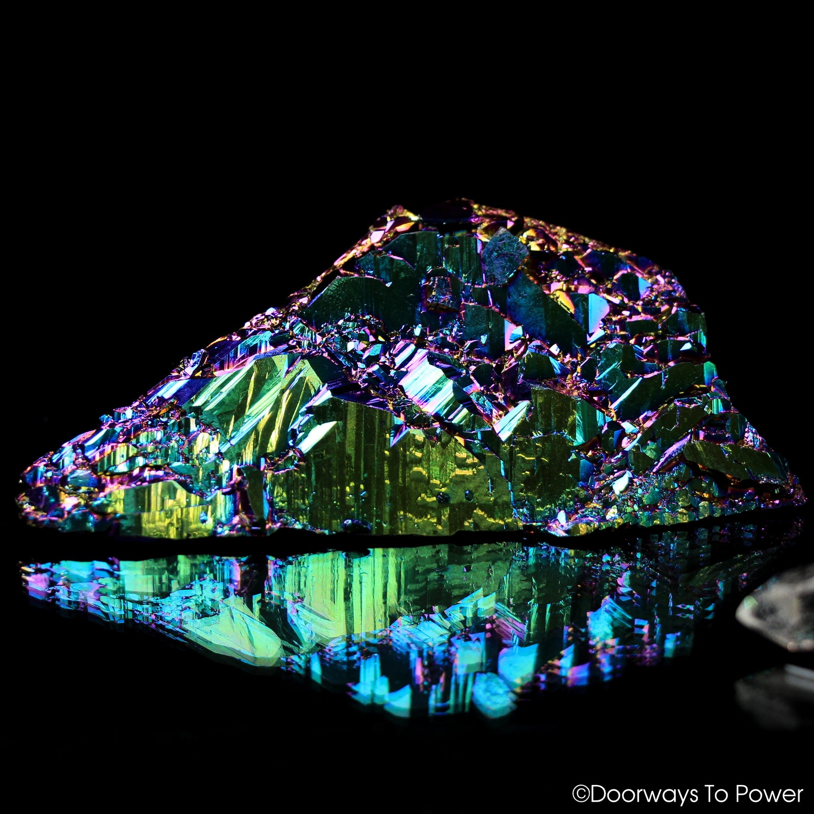Titanium Aura Quartz DT Master Record Keeper Crystal 'Frequency Shifter'