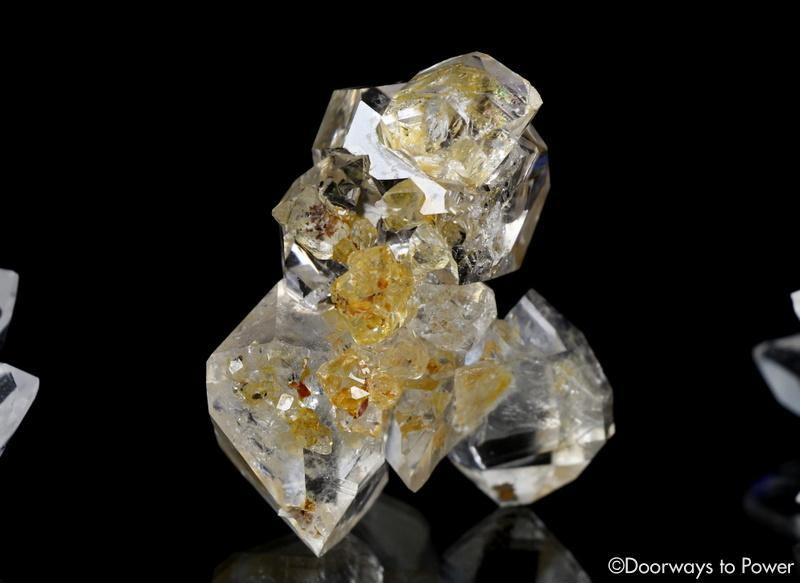Herkimer Diamond DT Record Keeper Twin Crystal Cluster
