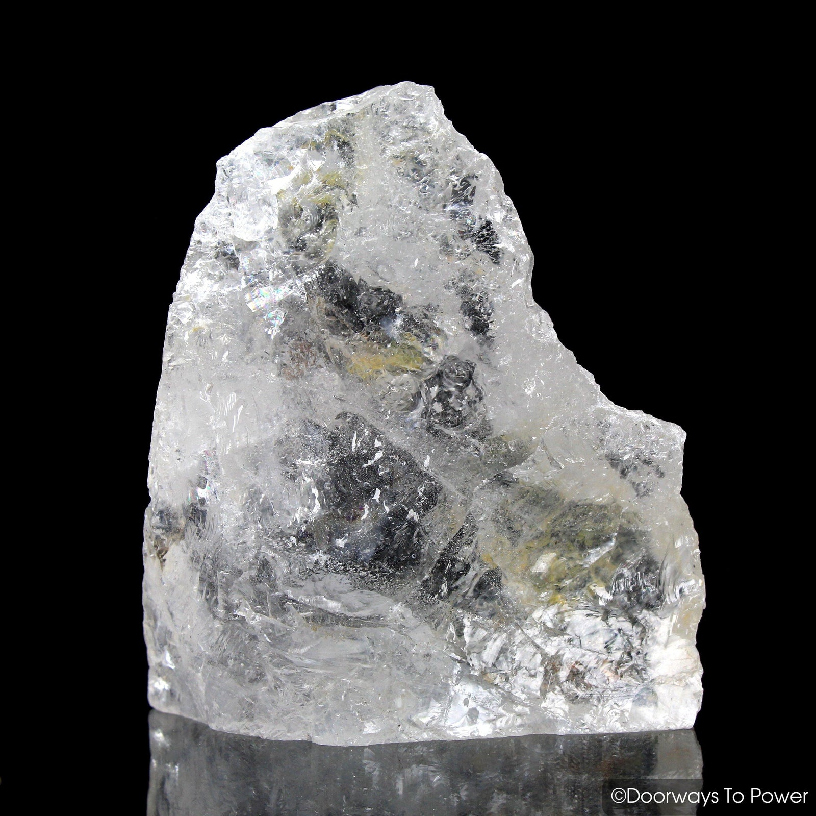 Satyaloka Quartz Azeztulite Altar Stone & Synergy 12 Stone