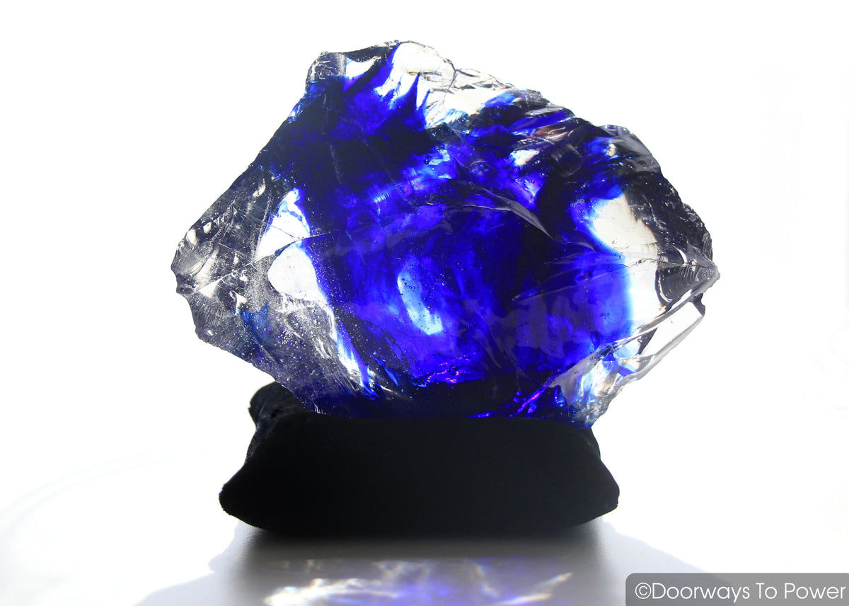 Tanzanite Fire & Elestial Starlight Monatomic Andara Crystal 'ARCTURIAN STAR-SHIP' 5D