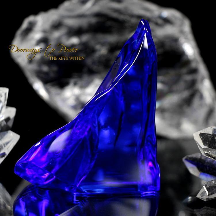 Siberian Blue Quartz Crystal 'Everything is Possible'