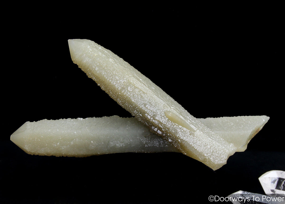 Hedenbergite Quartz Twin Crystal with Amethyst Green Angel Dreamstone