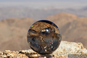 John of God Quartz Crystal Sphere Smoky Quartz Casa Crystal