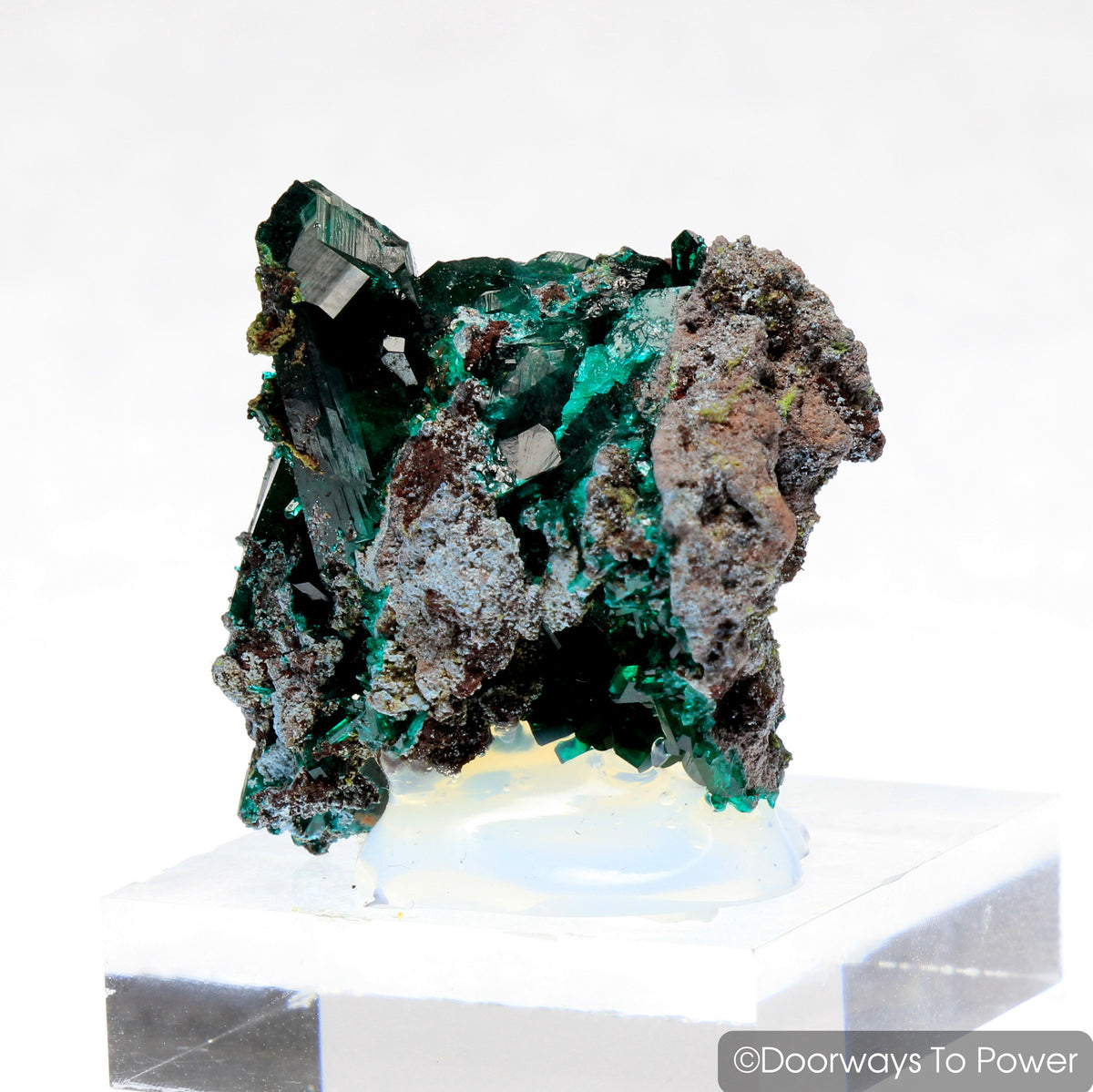 Dioptase Mineral Specimen Prosperity Crystal 'Collectors Quality'