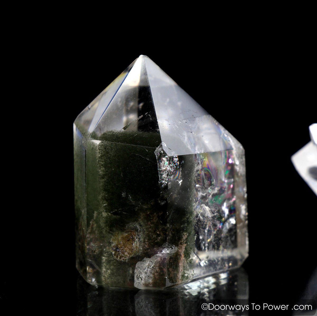 John of God Casa Crystal Point w/ Rainbows & Inclusions 'Triumph'