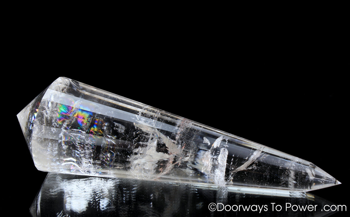 John of God Crystal 24 Sided Vogel Healing Wand 'Elevated Consciousness'