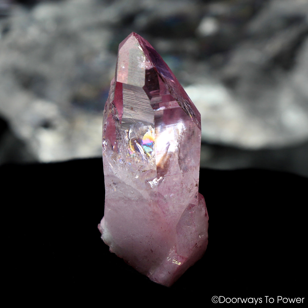 Rose Aura Lemurian Seed Quartz Pleiadian Starbrary Initiation Channeling Crystal Rare