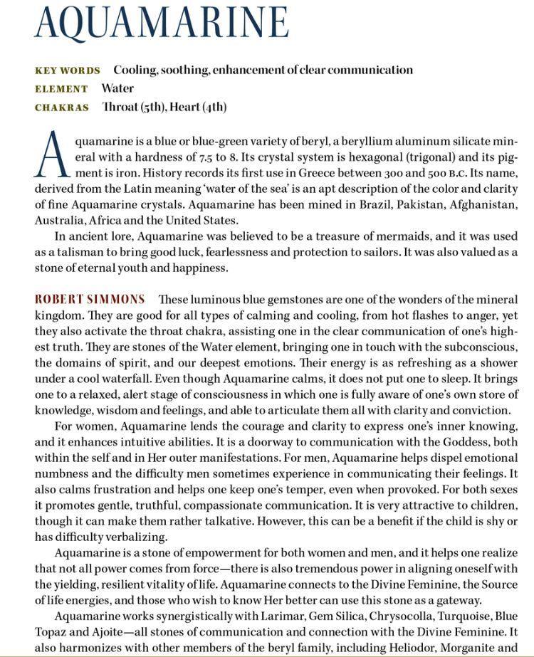 Aquamarine Metaphysical Properties