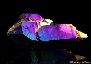 Titanium Aura Quartz DT Master Record Keeper Crystal 'Frequency Shifter'