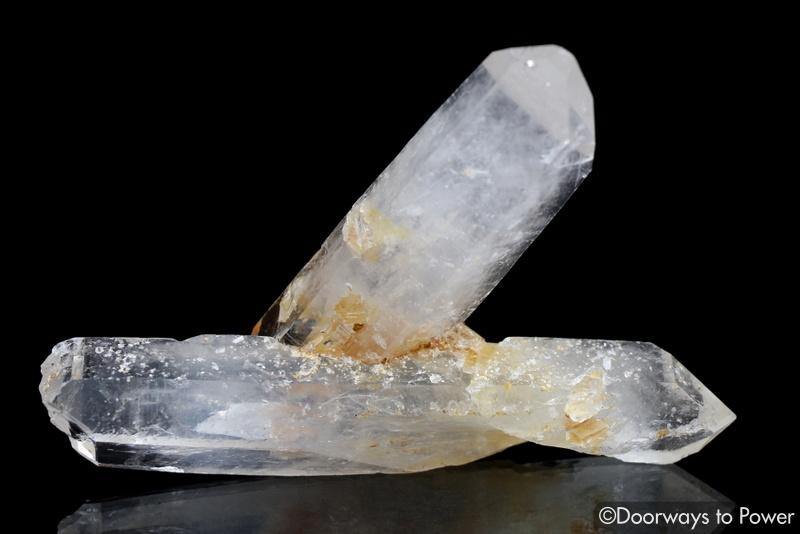 Lemurian Mist Penetrator Crystal with Record Keepers