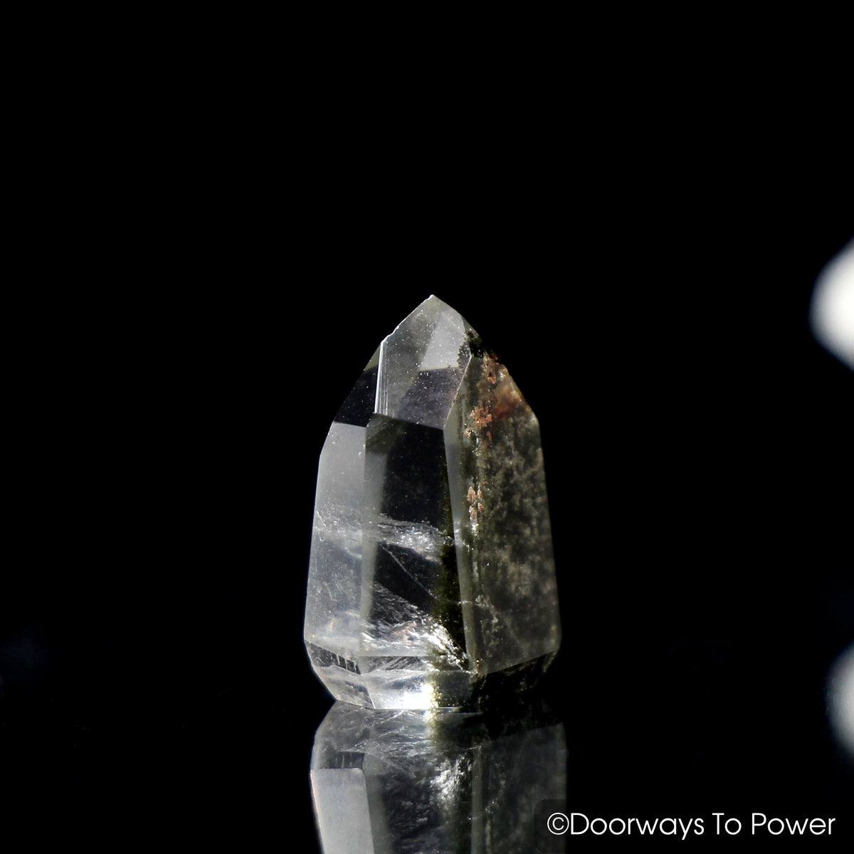 Brookite in Natural Quartz Dow Crystal Point 