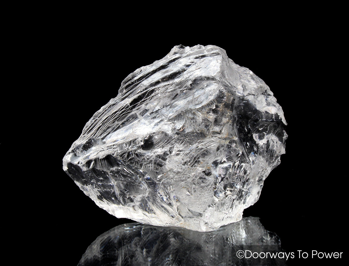 Satyaloka Clear Azeztulite Master Record Keeper Crystal Altar Stone