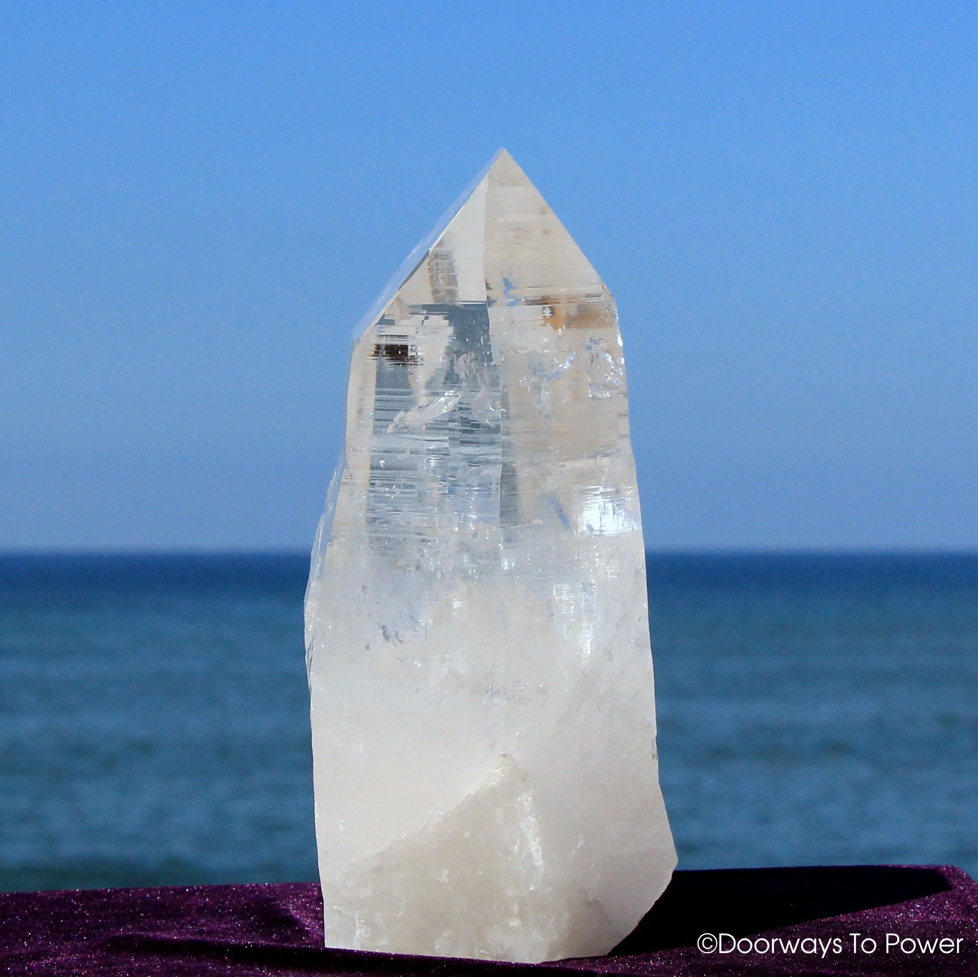 Lemurian Light Crystal Altar Stone Azozeo Super Activated