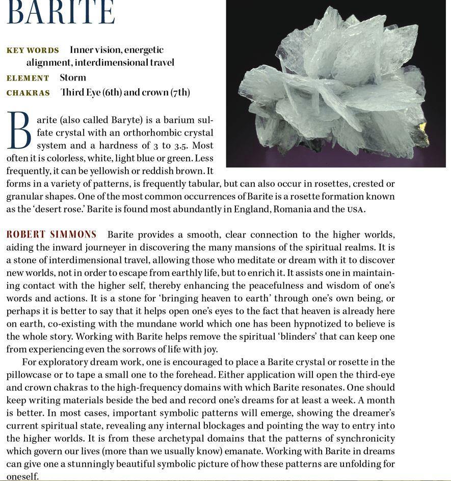 Barite Metaphysical Properties