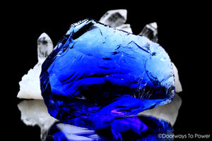 Elestial Starlight Sapphire & Tanzanite Fire Monatomic Andara Crystal 