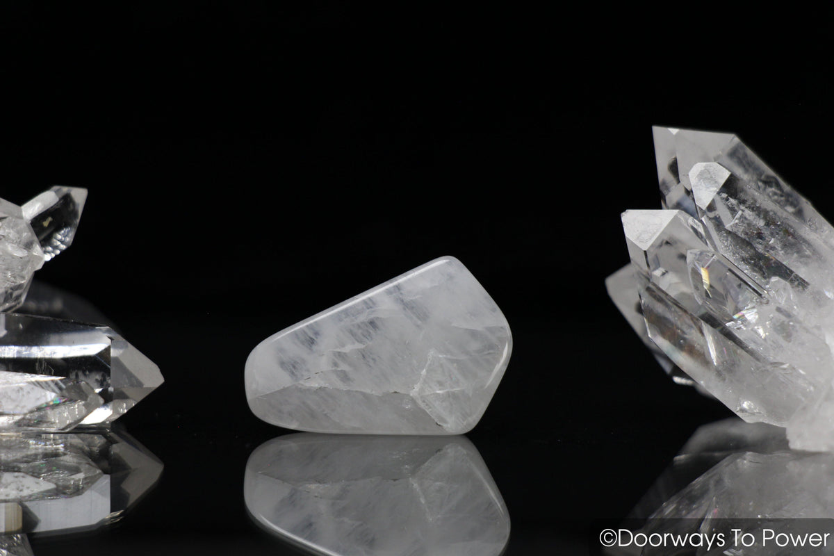 White Azeztulite Crystal Synergy 12 Stone