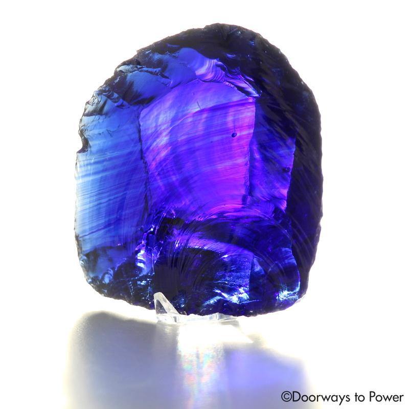 Tanzanite Fire Elestial Sapphire Monatomic Andara Crystal 'Lu·Mi·Nar·Y'