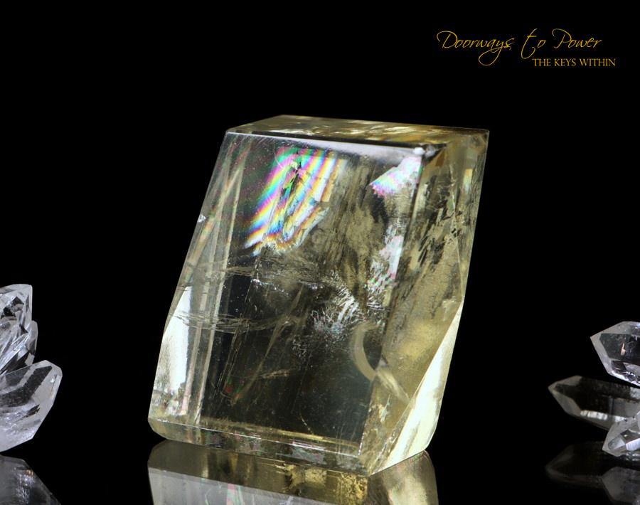 Golden Optical Calcite Crystal 'Multi Dimensional Awareness'