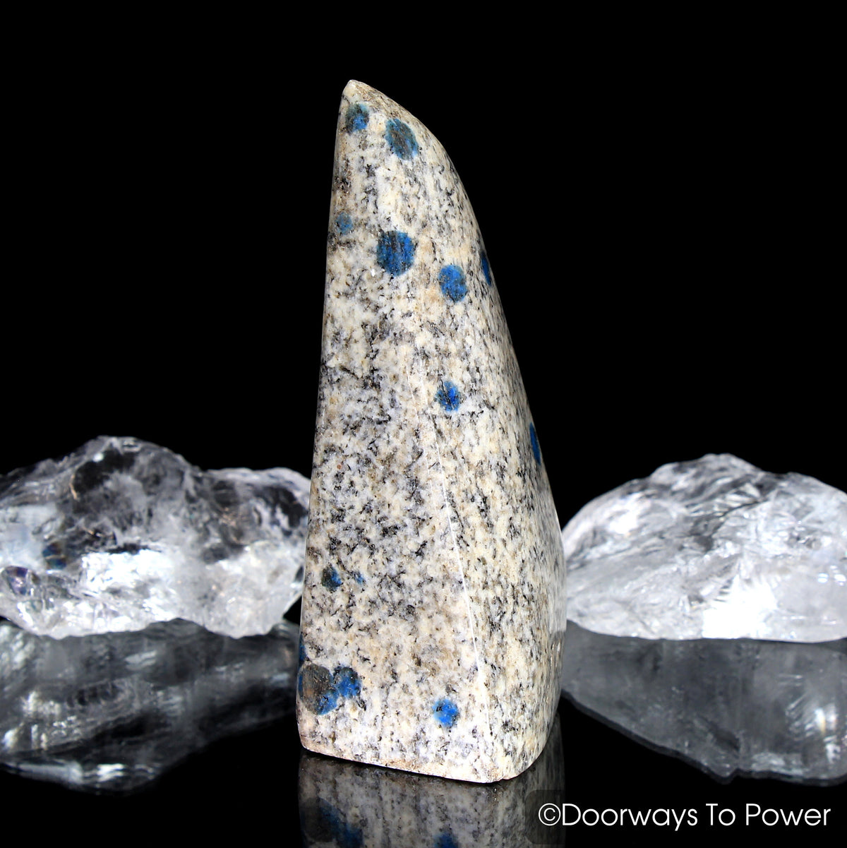 K2-Stone Himalayan Crystal Altar Stone w/ Azurite