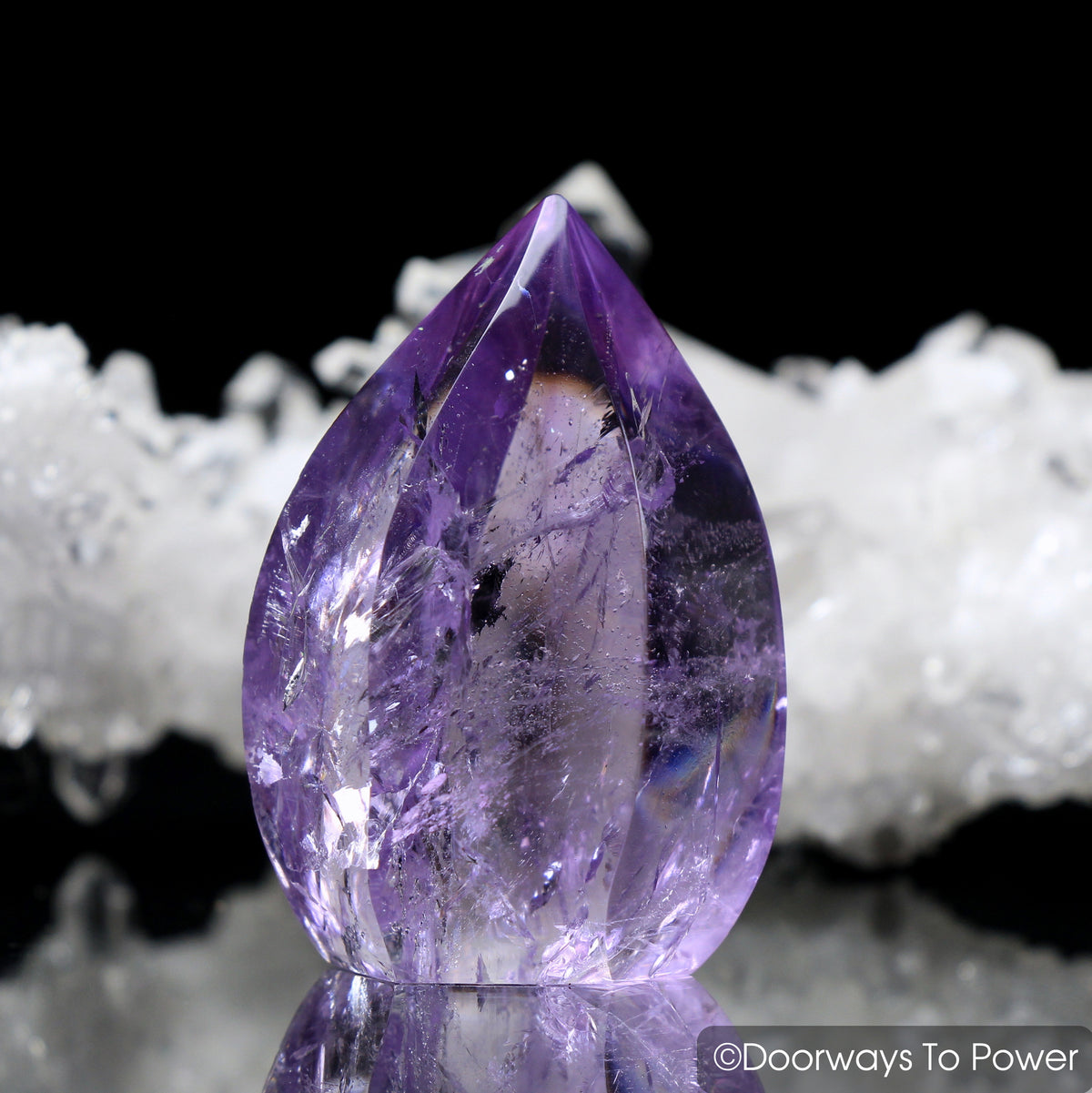 John of God Crystal Amethyst Casa Crystal Point 'Rainbow Warrior'