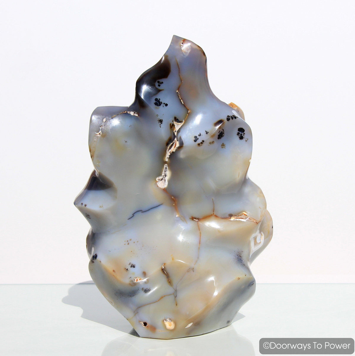 Shantilite Crystal Sculpture & Altar Stone 'Divine Peace' Shanti Light