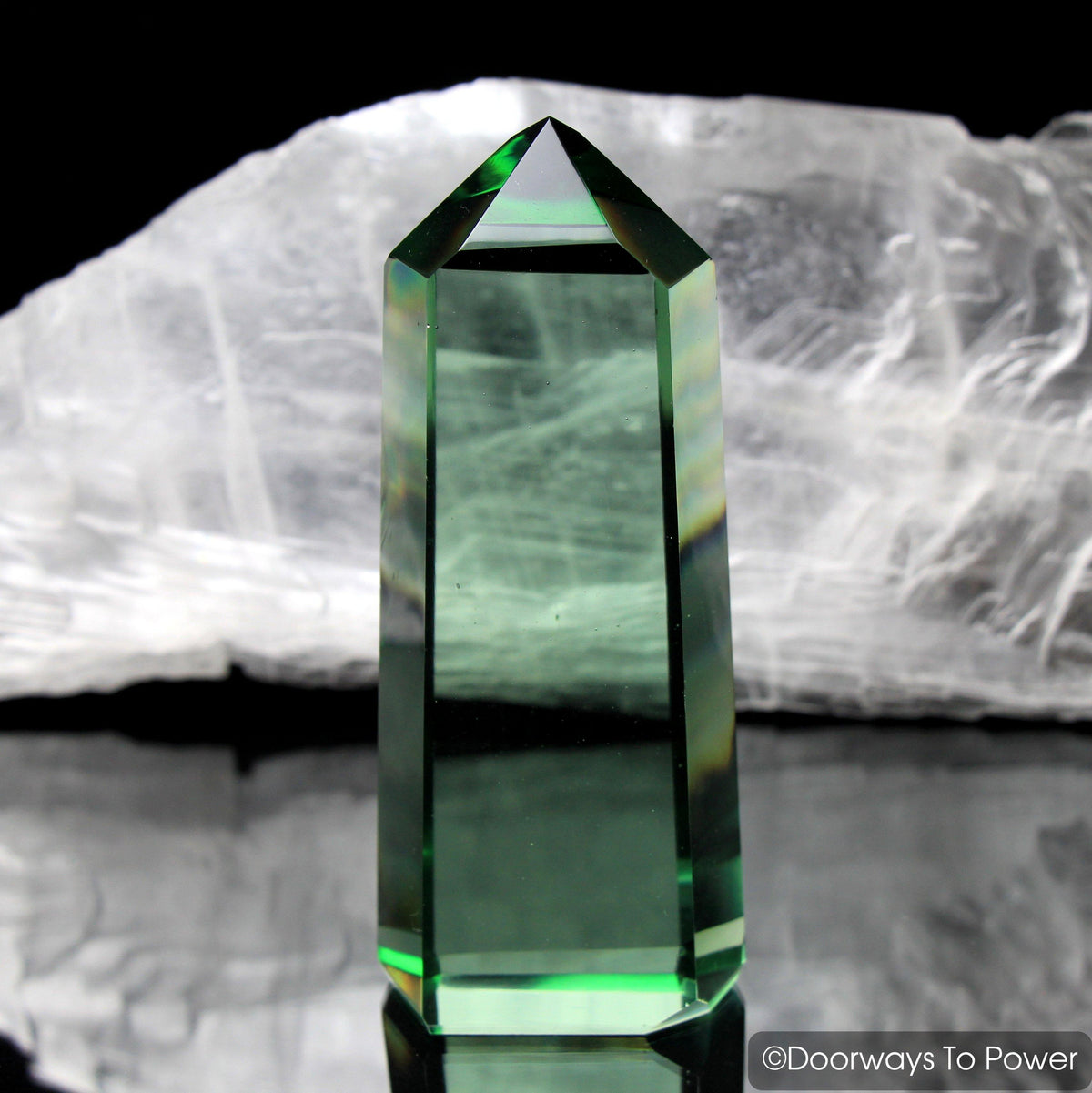 John of God Green Obsidian Casa Crystal Blessed & Energized