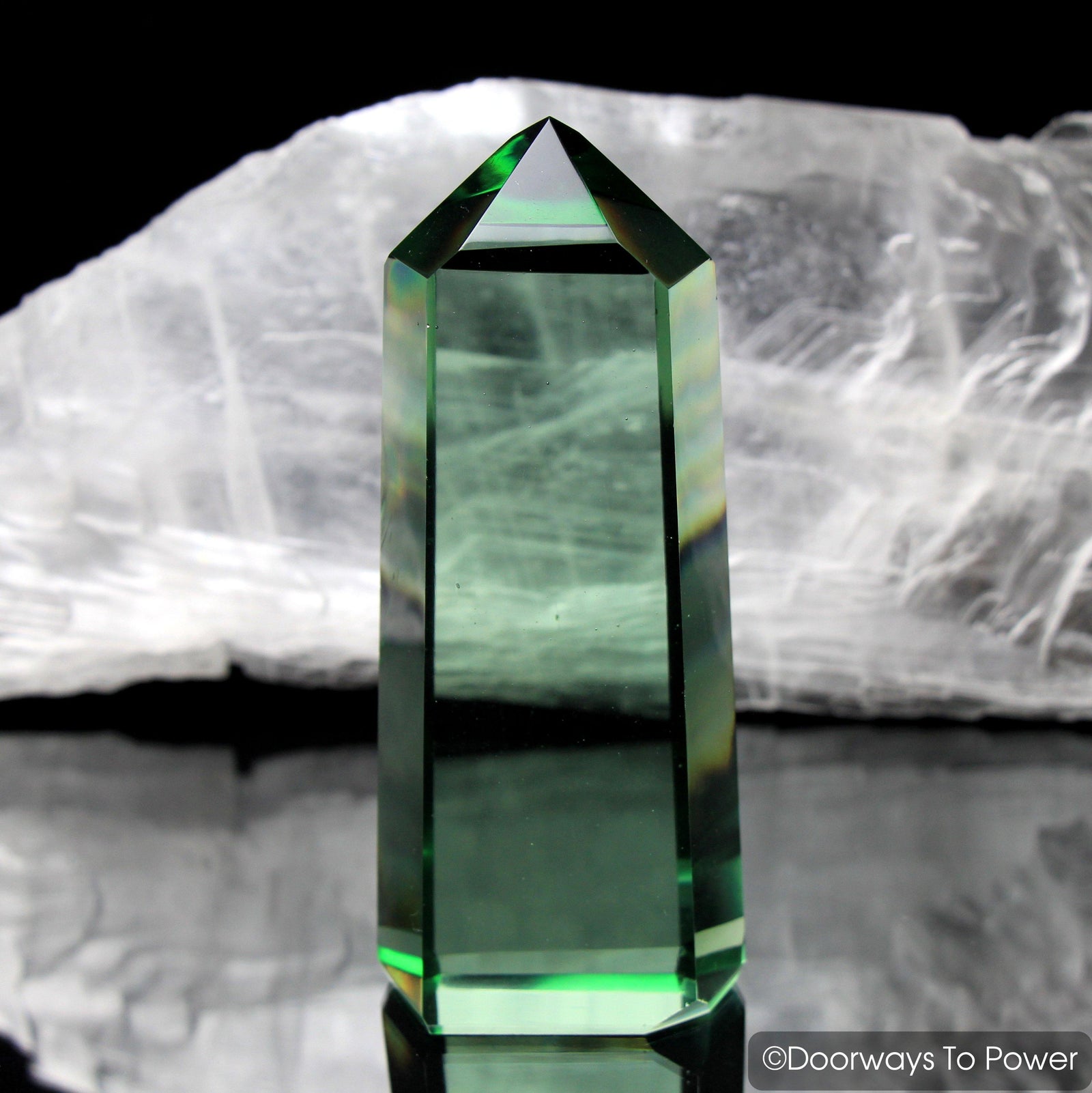 John of God Green Obsidian Casa Crystal Blessed & Energized