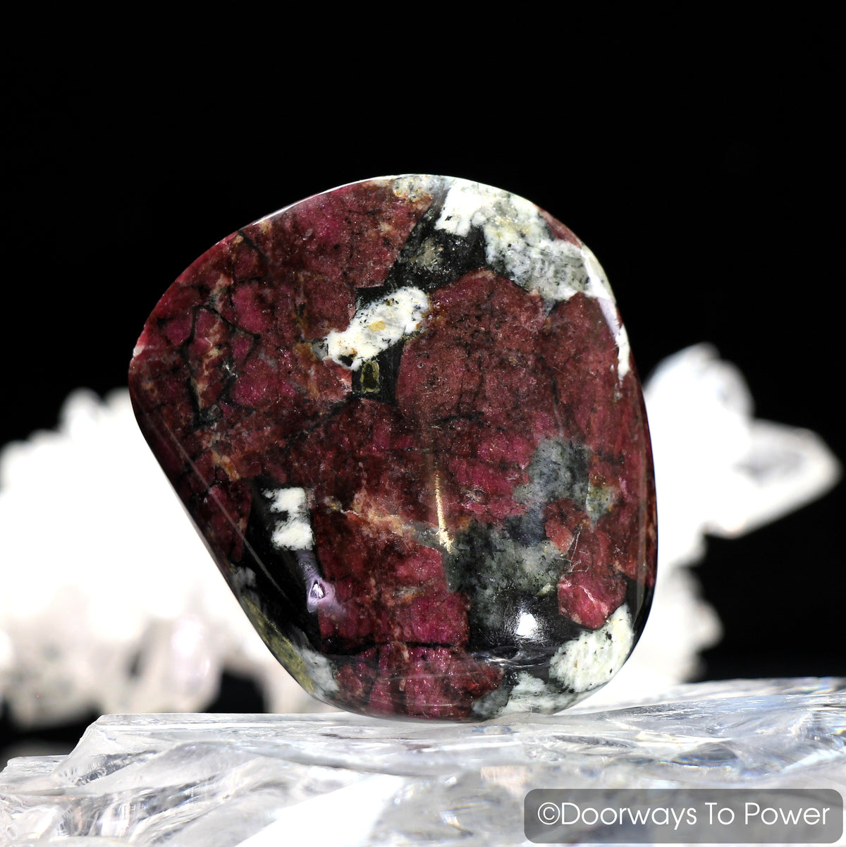 Eudialyte Aegirine Polished & Tumbled Palm Stone Crystal
