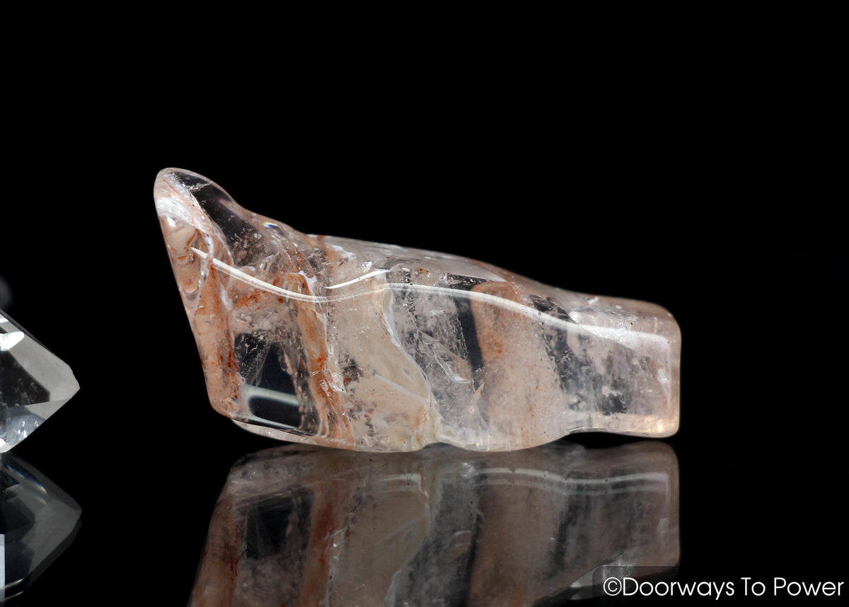 Pink Fire Azeztulite Quartz Crystal 