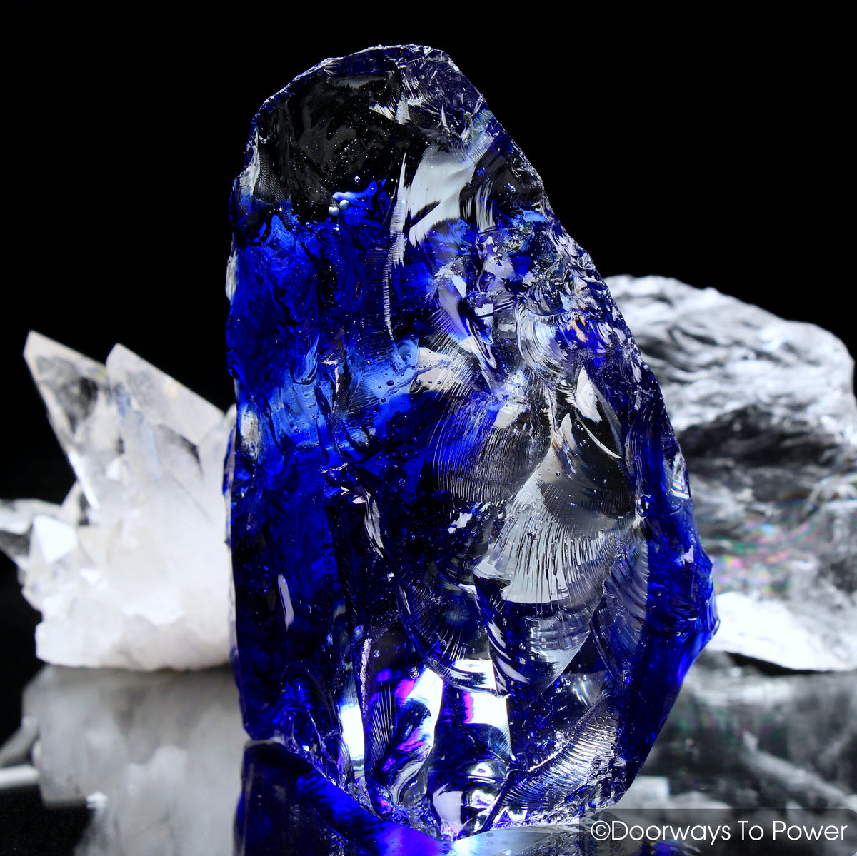 Magnificent Tanzanite Fire & Elestial Starlight Monatomic Andara Crystal Sculpture 'Andara Alchemy'