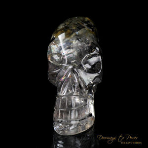 Black Tourmalinated Crystal Skull 'Ancient Code'