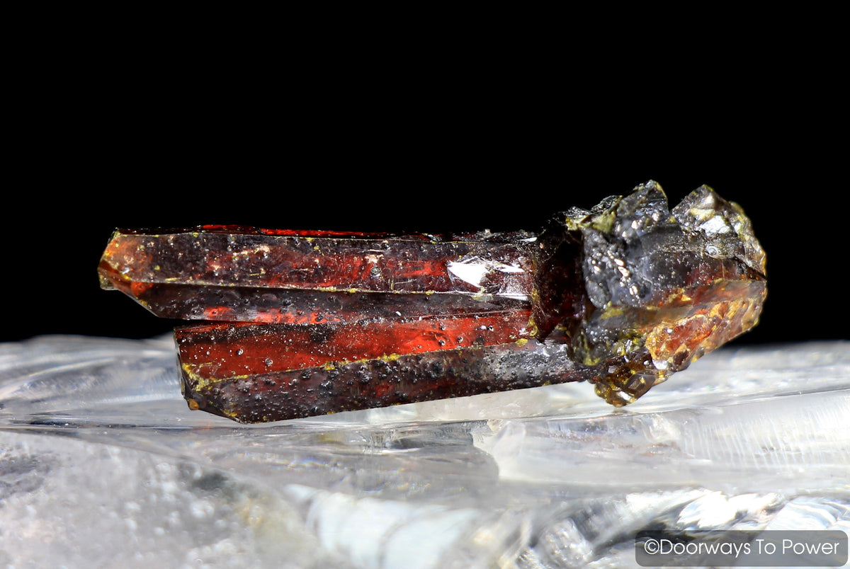 Zincite Tantric Twin Crystal Specimen A+++ Collectors Quality