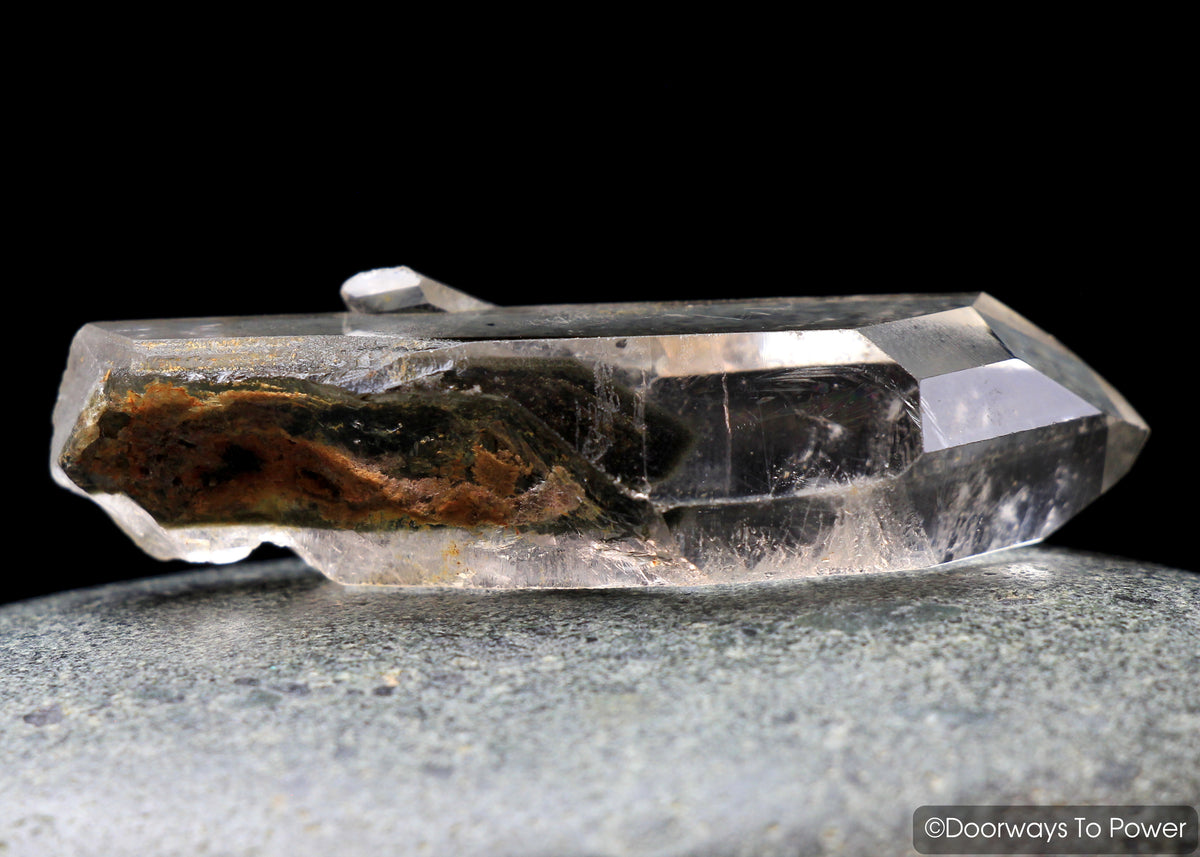 Brookite in Natural Quartz Record Keepers Dolphin Crystal Rare Synergy 12 Stone