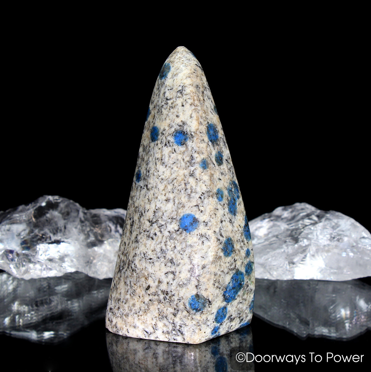 K2-Stone Himalayan Crystal Altar Stone w/ Azurite