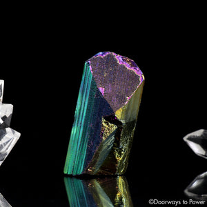 Titanium Aura Danburite Quartz Record Keeper Crystal 'Frequency Shifter'