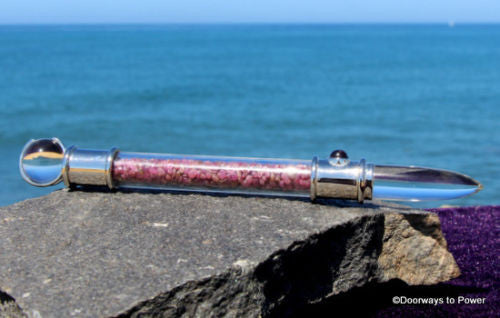 Ruby & Clear Quartz Healing Wand