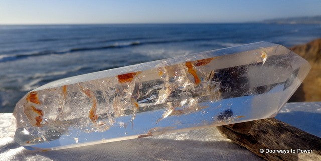 Lemurian Phantom Channeling Quartz Crystal