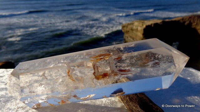 Lemurian Phantom Channeling Quartz Crystal