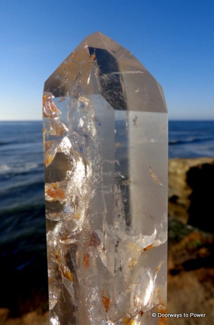 Lemurian Phantom Channeling Quartz Crystal