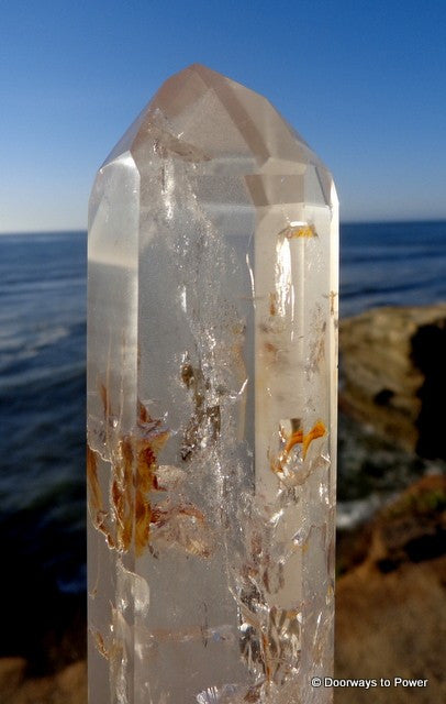 Lemurian Phantom Channeling Quartz Crystal